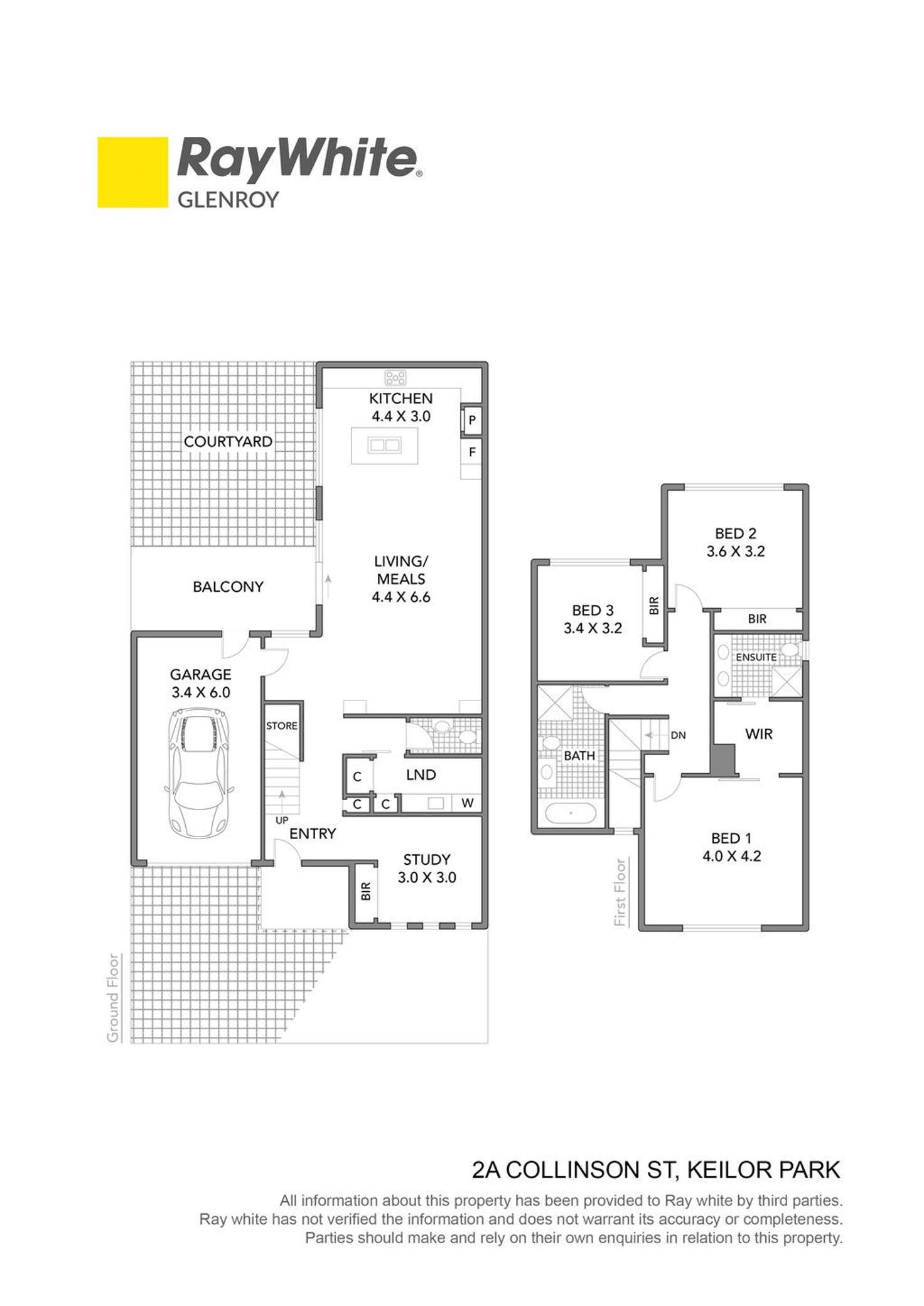 Floorplan of Homely townhouse listing, 2A Collinson Street, Keilor Park VIC 3042