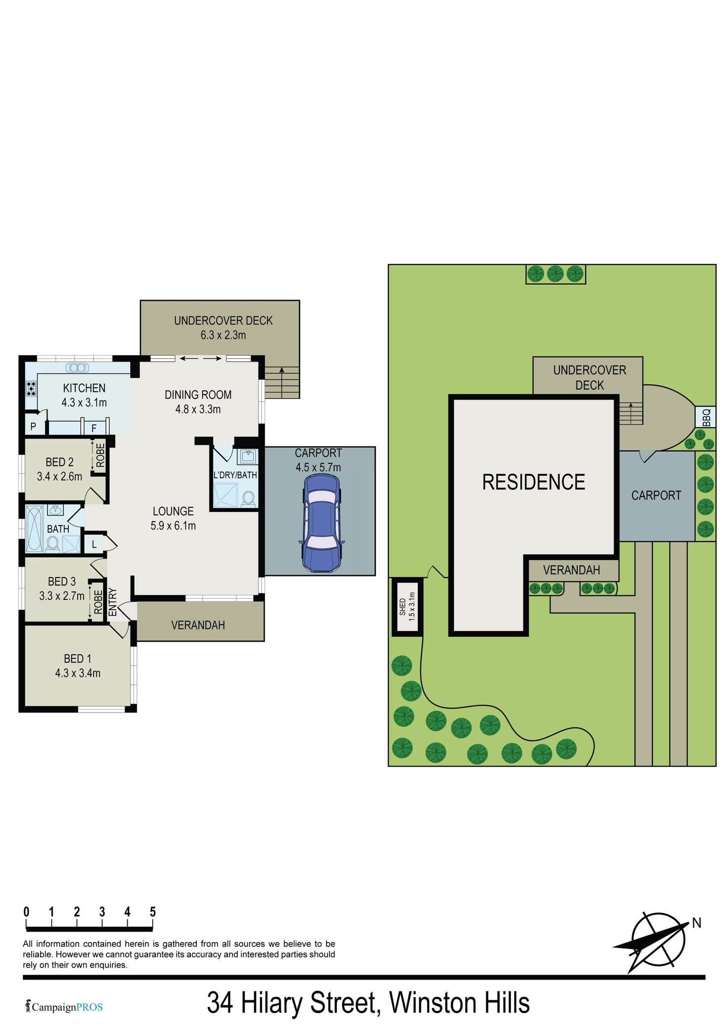 Floorplan of Homely house listing, 34 Hilary Street, Winston Hills NSW 2153
