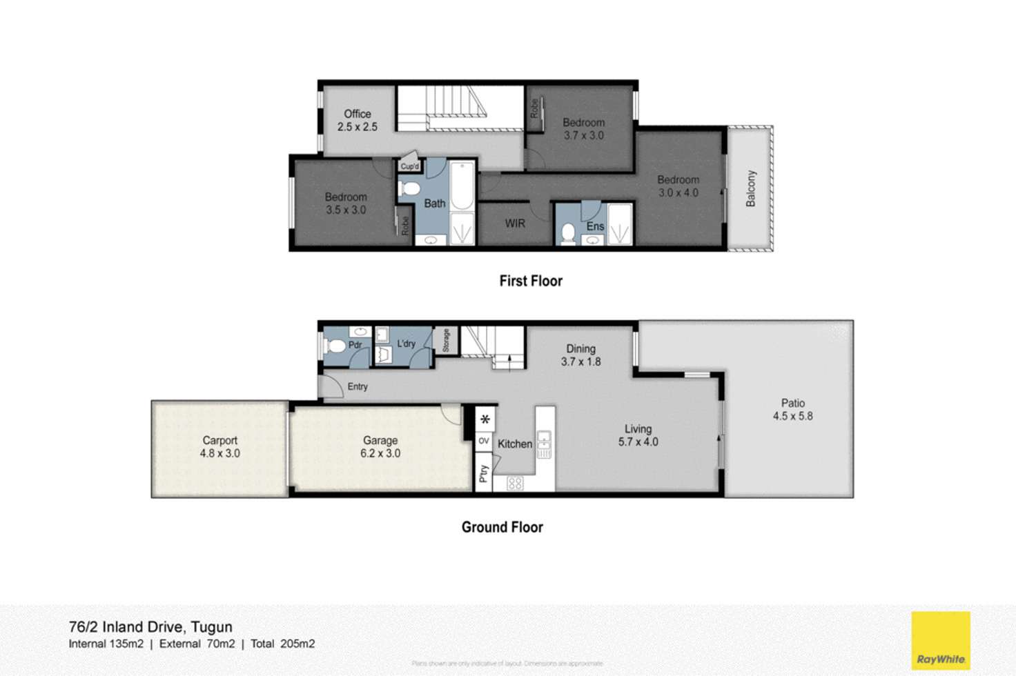 Floorplan of Homely townhouse listing, 76/2 Inland Drive, Tugun QLD 4224