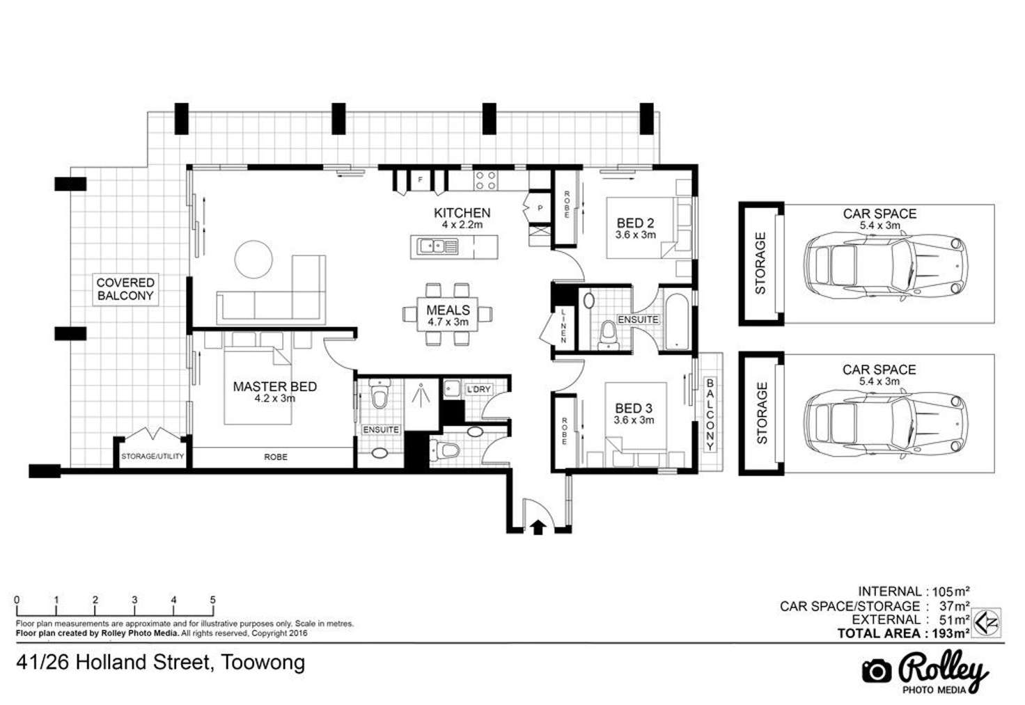 Floorplan of Homely apartment listing, 41/26 Holland Street, Toowong QLD 4066