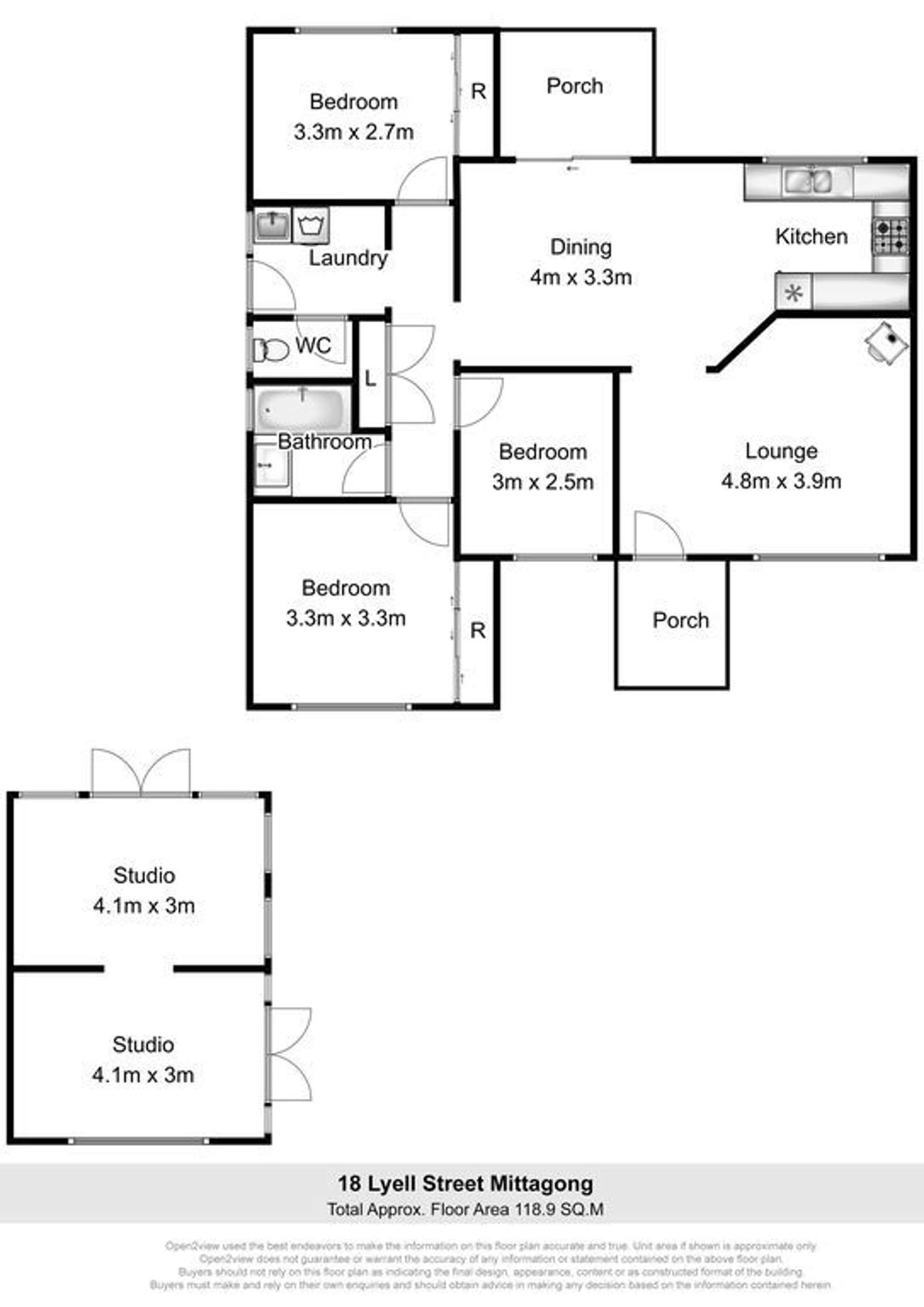 Floorplan of Homely house listing, 18 Lyell Street, Mittagong NSW 2575