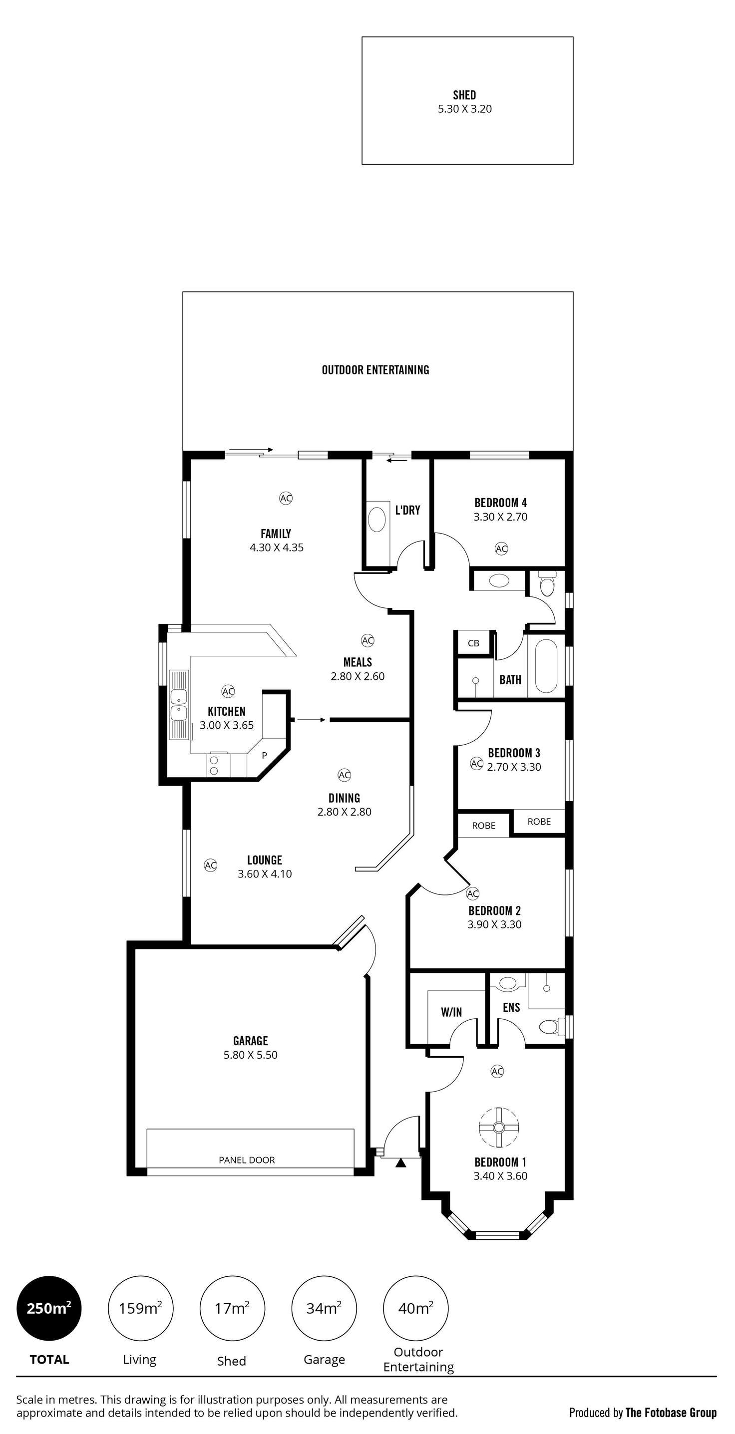 Floorplan of Homely house listing, 34A Jacaranda Drive, Woodside SA 5244