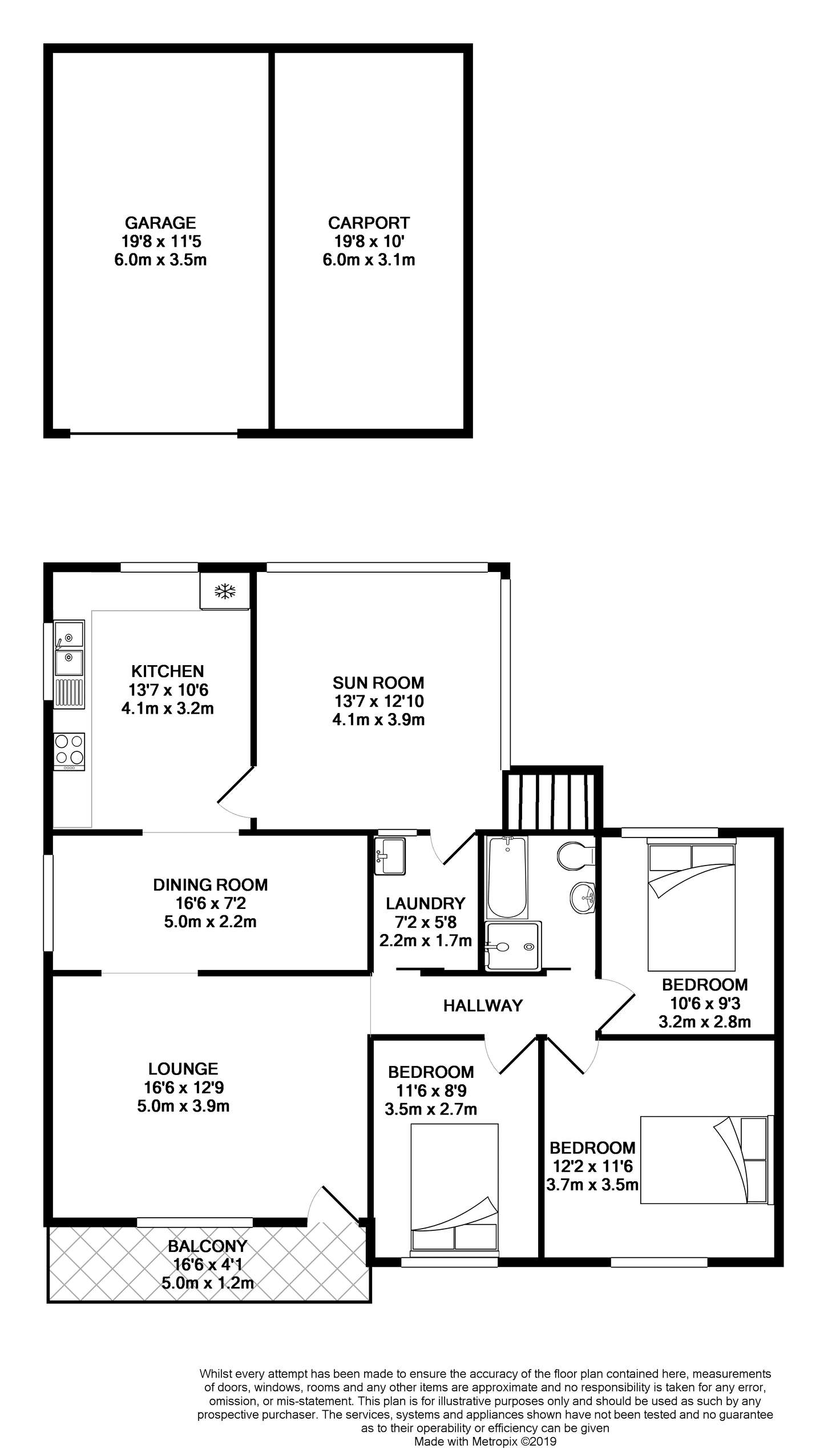 Floorplan of Homely house listing, 7 Fairfield Road, Woodpark NSW 2164