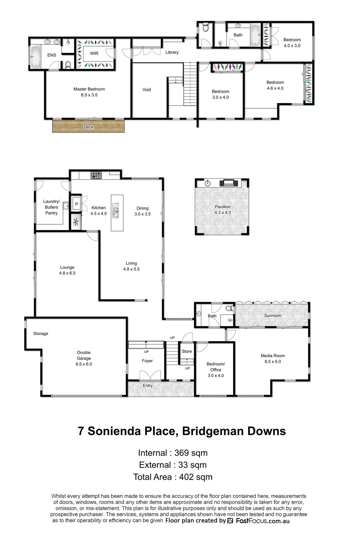 Floorplan of Homely house listing, 7 Sonienda Place, Bridgeman Downs QLD 4035