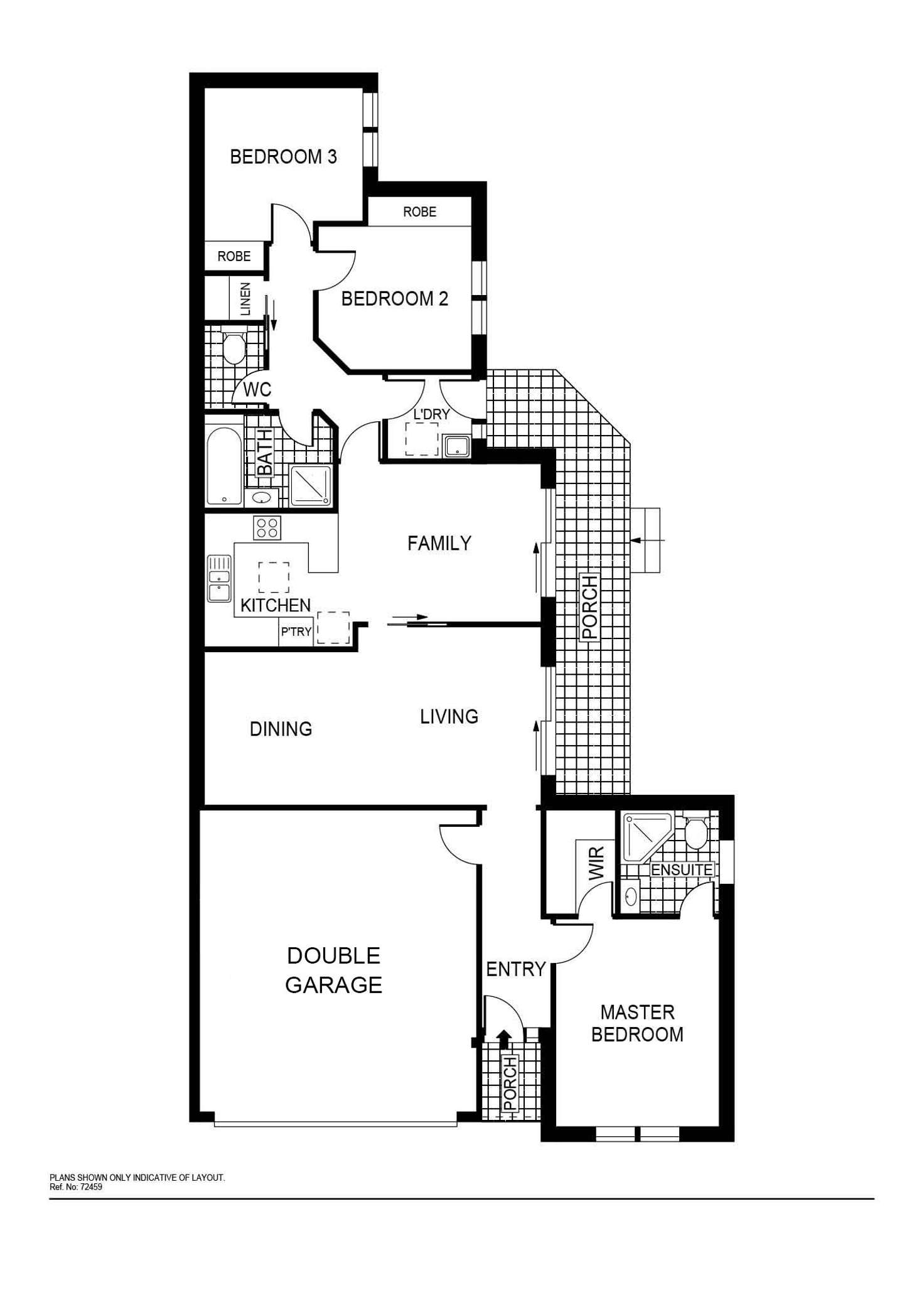 Floorplan of Homely townhouse listing, 22/12 Daley Crescent, Fraser ACT 2615