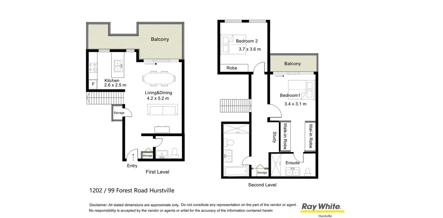 Floorplan of Homely apartment listing, 1202/99 Forest Road, Hurstville NSW 2220