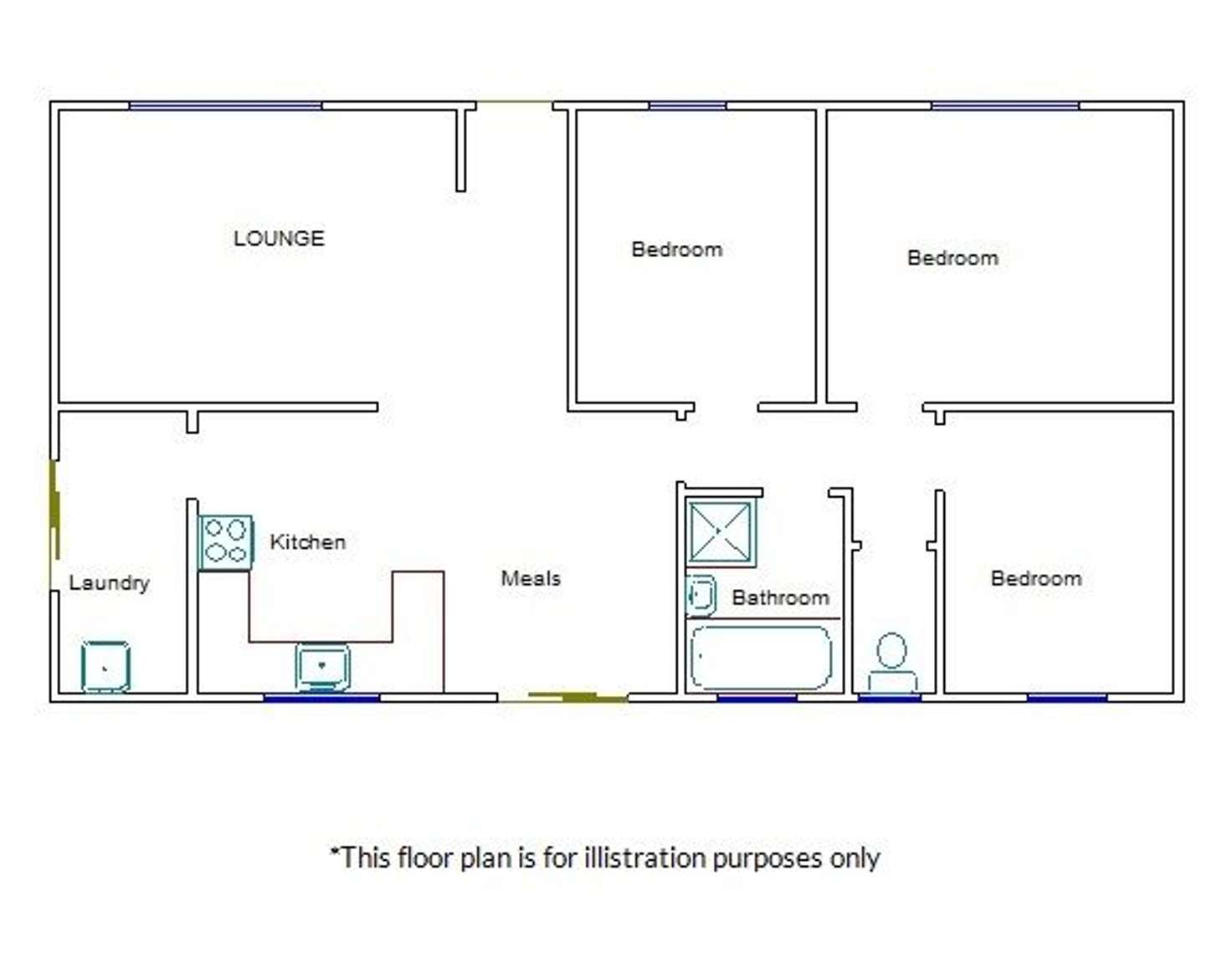 Floorplan of Homely house listing, 49 Albert Parade, Bordertown SA 5268