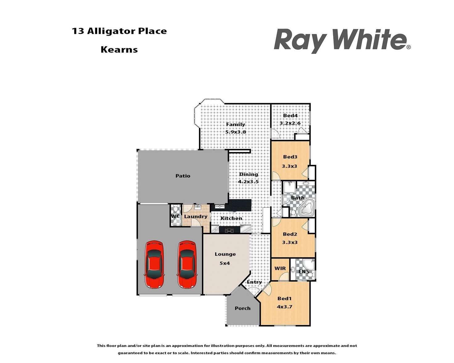 Floorplan of Homely house listing, 13 Alligator Place, Kearns NSW 2558