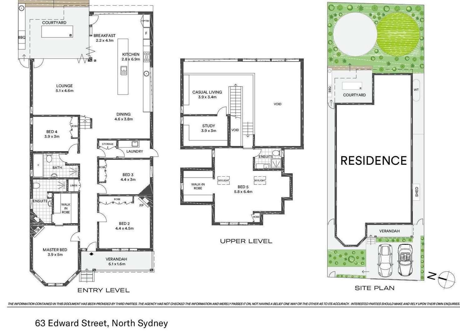 Floorplan of Homely house listing, 63 Edward Street, North Sydney NSW 2060