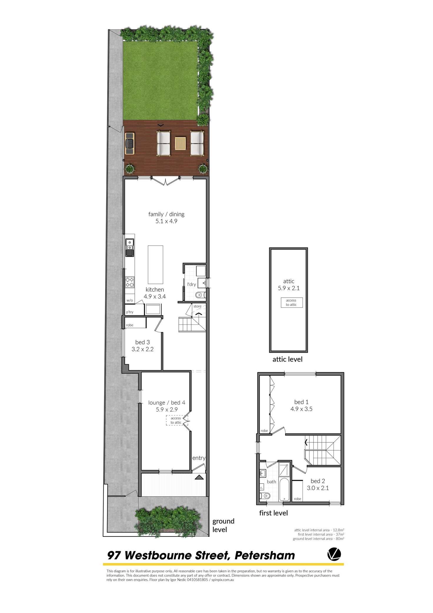 Floorplan of Homely house listing, 97 Westbourne Street, Petersham NSW 2049