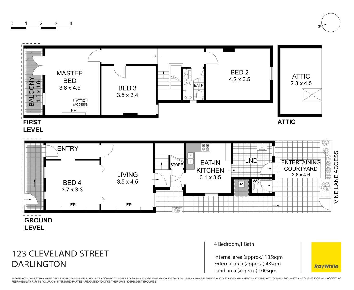 Floorplan of Homely house listing, 123 Cleveland Street, Darlington NSW 2008