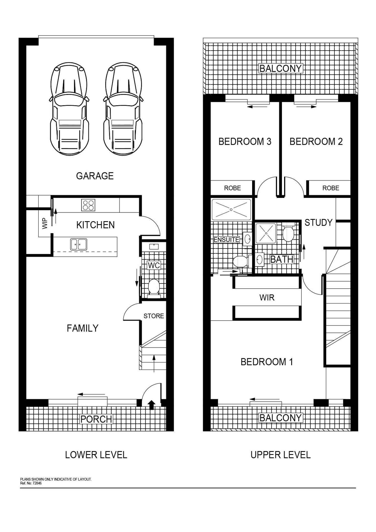 Floorplan of Homely townhouse listing, 2/1 Rouseabout Street, Lawson ACT 2617