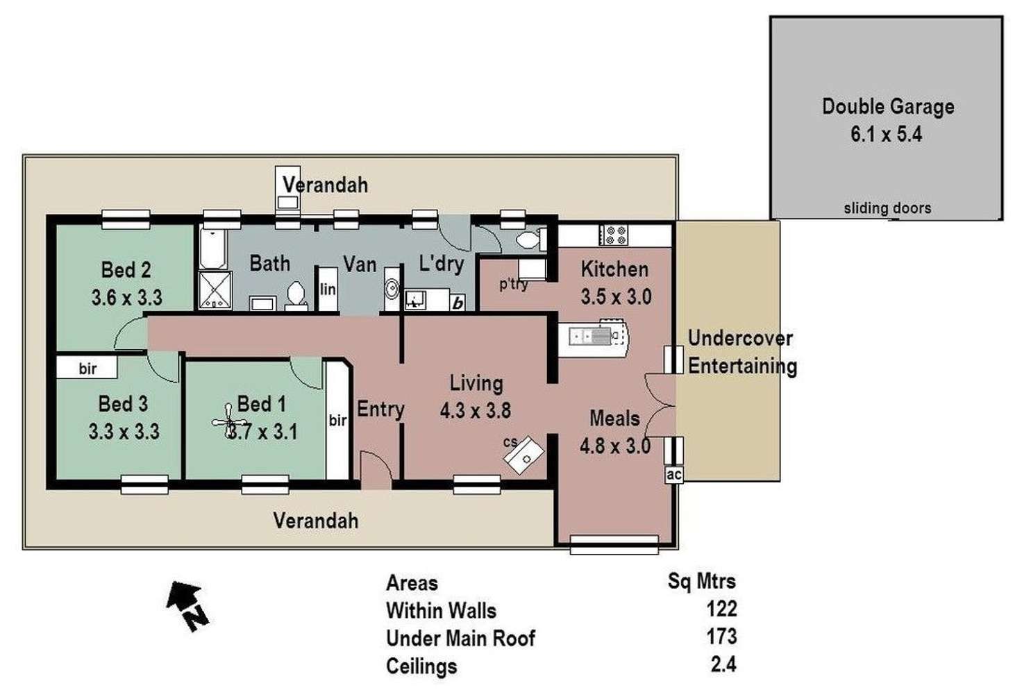 Floorplan of Homely house listing, 63 John Street, Woodside SA 5244