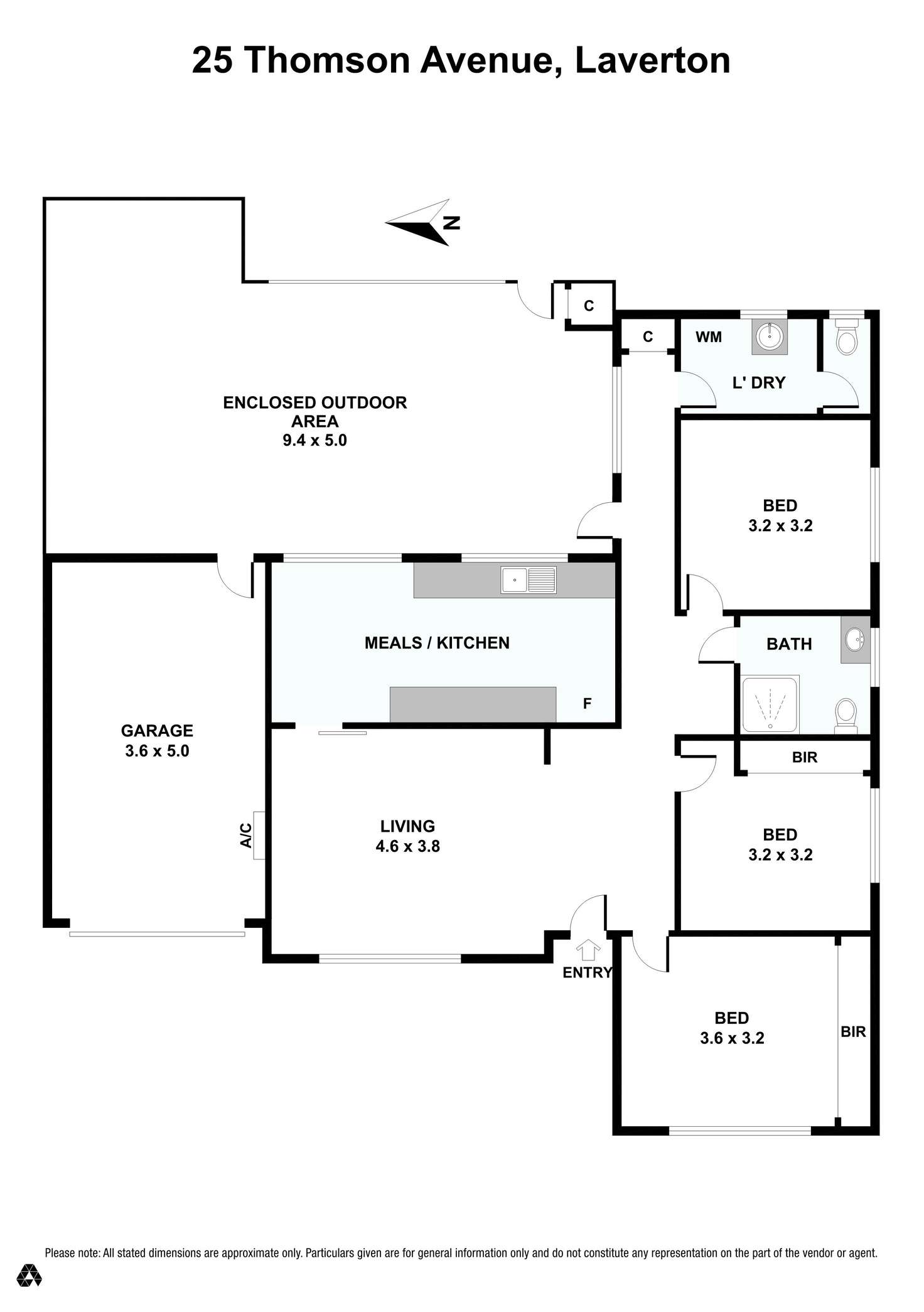 Floorplan of Homely house listing, 25 Thomson Avenue, Laverton VIC 3028