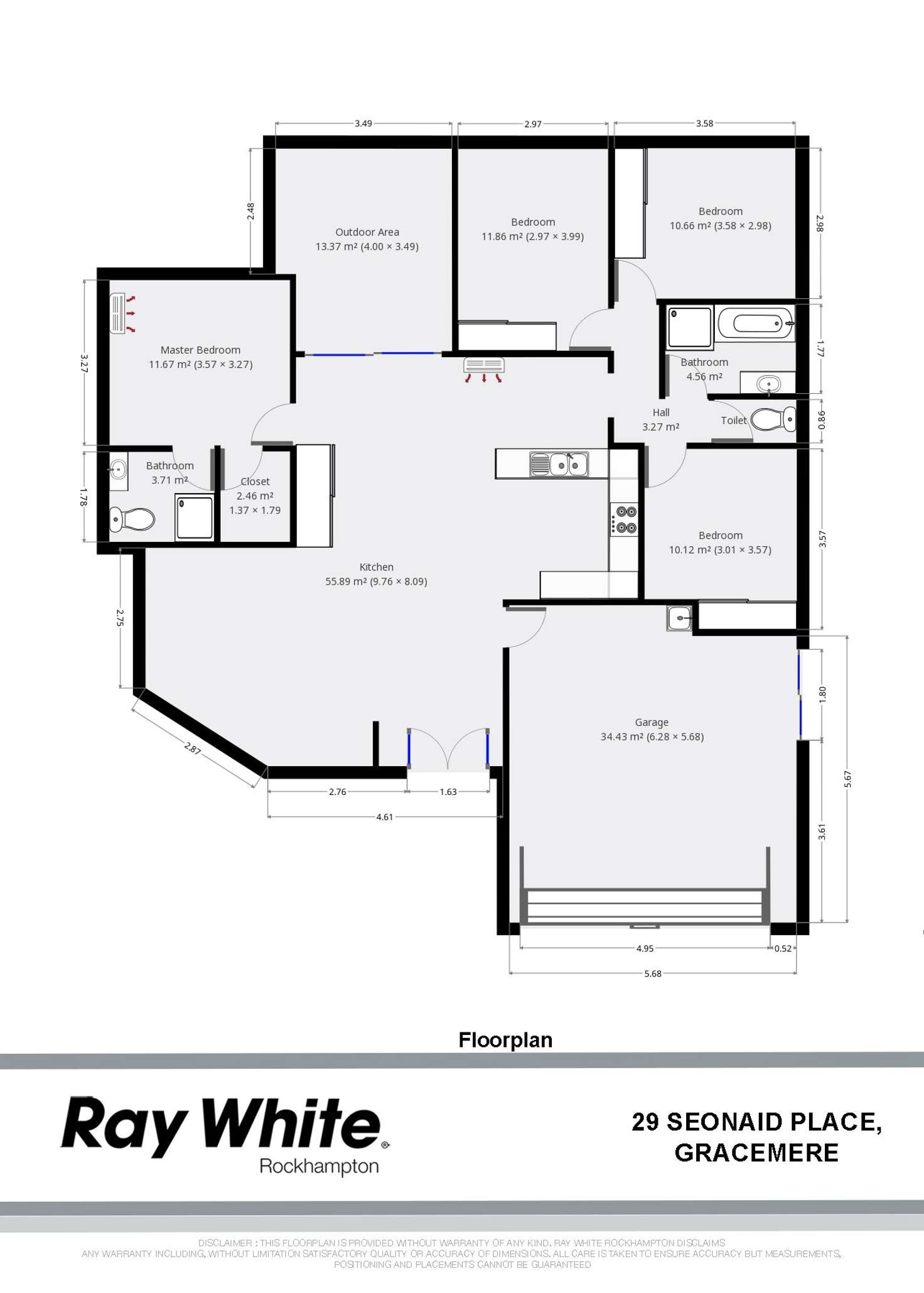 Floorplan of Homely house listing, 29 Seonaid Place, Gracemere QLD 4702