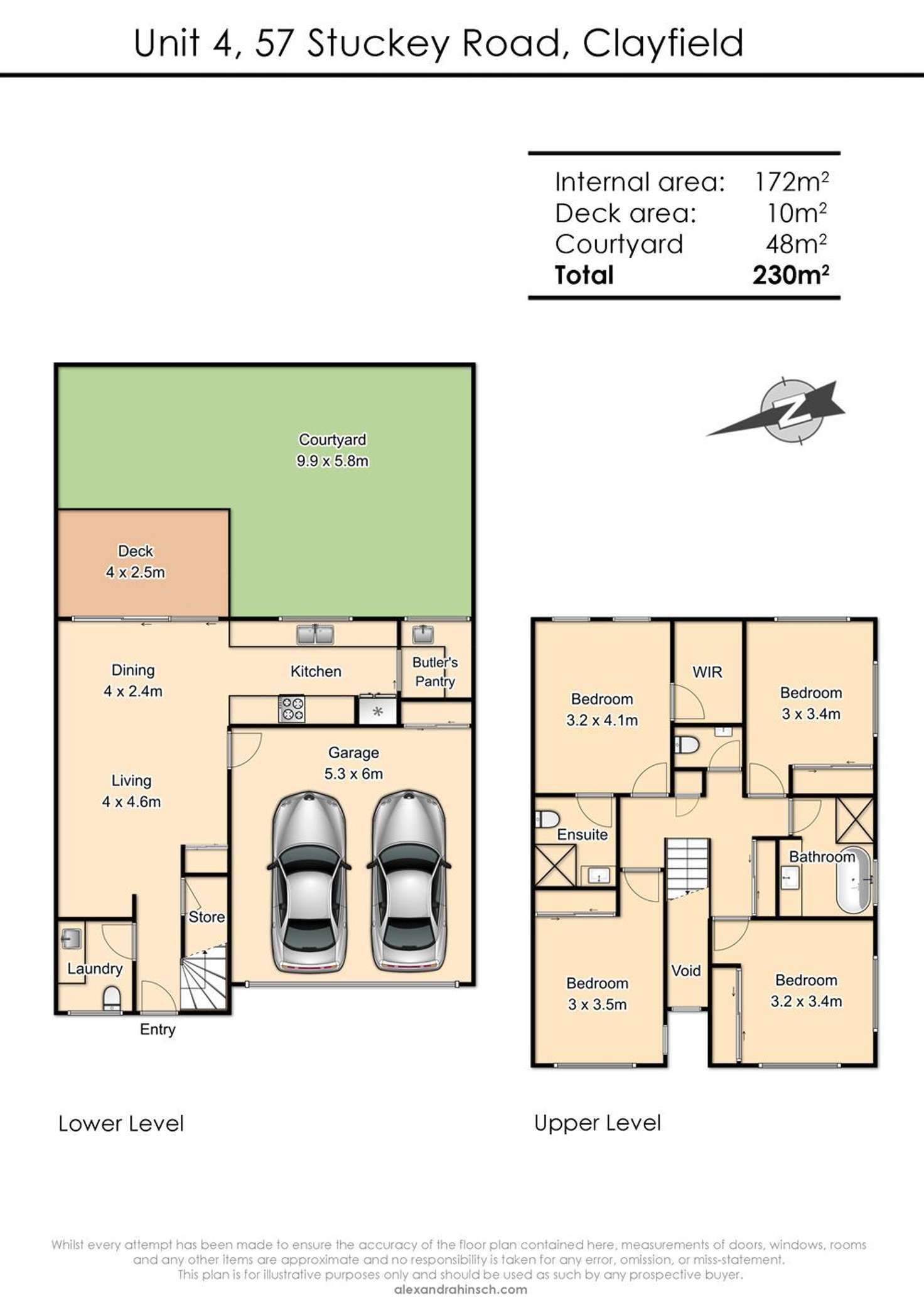 Floorplan of Homely townhouse listing, 4/57 Stuckey Road, Clayfield QLD 4011
