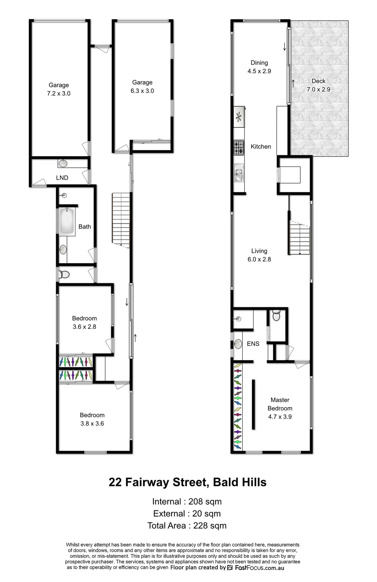 Floorplan of Homely house listing, 22 Fairway Street, Bald Hills QLD 4036