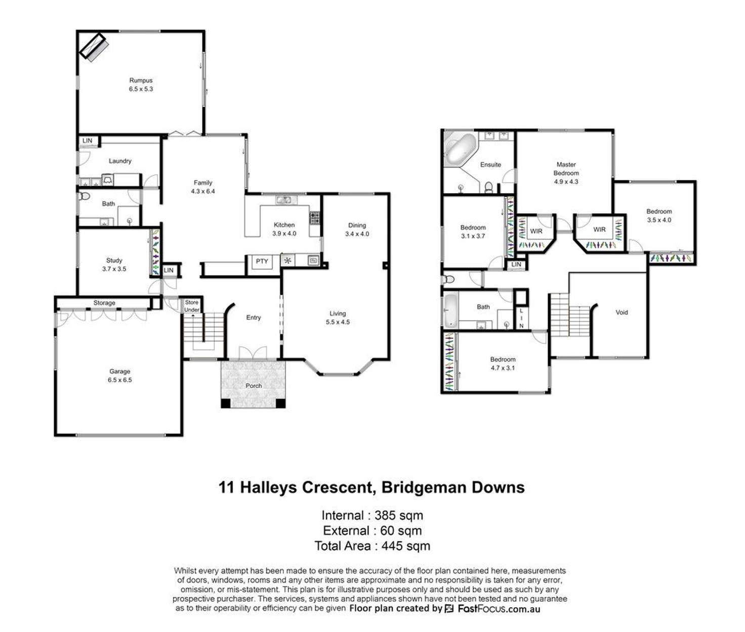 Floorplan of Homely house listing, 11 Halleys Crescent, Bridgeman Downs QLD 4035