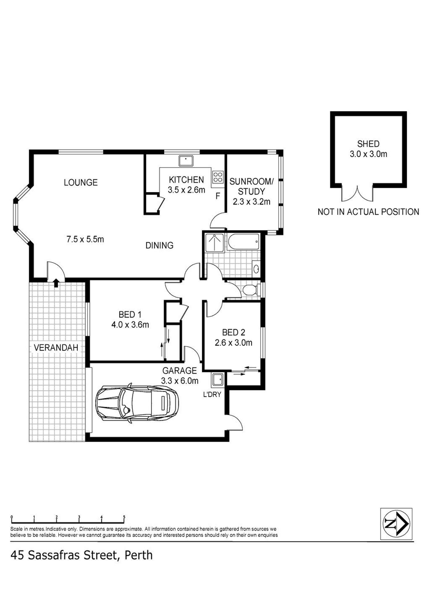 Floorplan of Homely house listing, 2/45 Sassafras Street, Perth TAS 7300