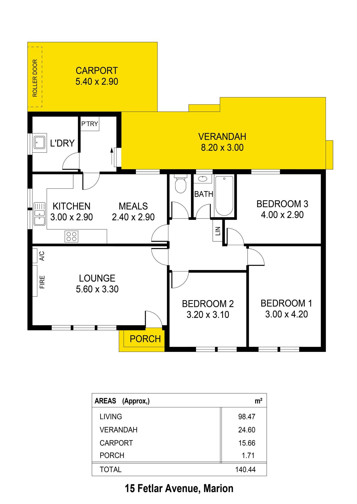 Floorplan of Homely house listing, 15 Fetlar Avenue, Marion SA 5043