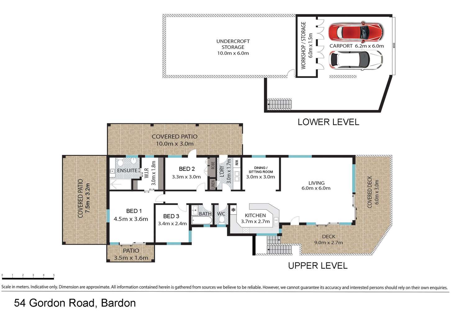 Floorplan of Homely house listing, 54 Gordon Road, Bardon QLD 4065