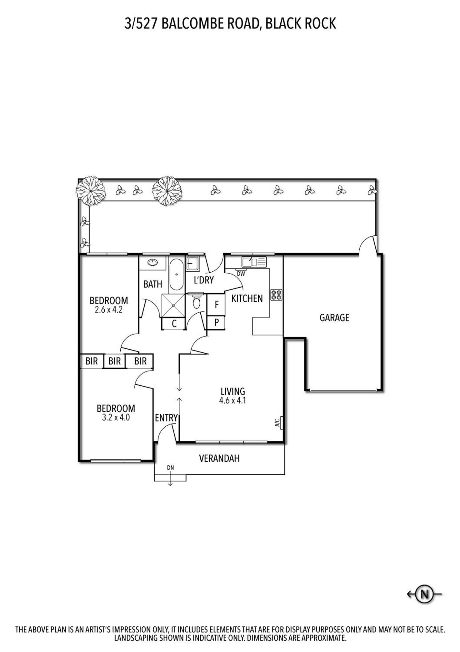 Floorplan of Homely unit listing, 3/527 Balcombe Road, Black Rock VIC 3193