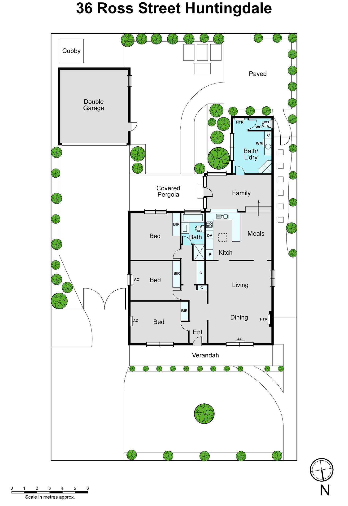 Floorplan of Homely house listing, 36 Ross Street, Huntingdale VIC 3166