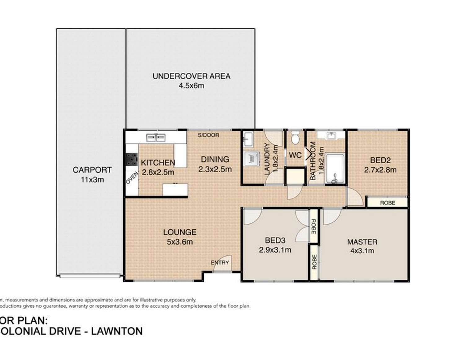 Floorplan of Homely house listing, 51 Colonial Drive, Lawnton QLD 4501