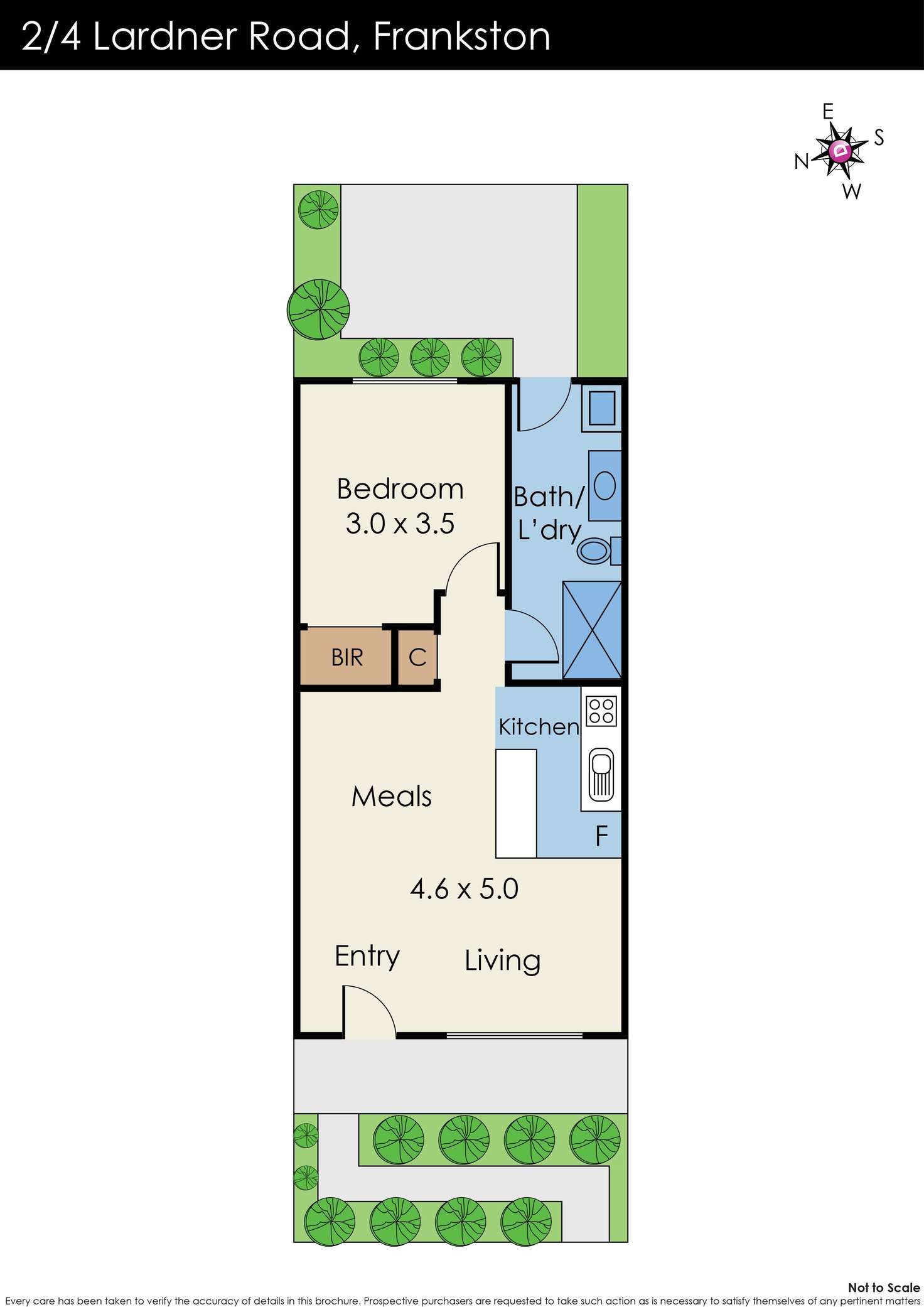 Floorplan of Homely house listing, 2/4 Lardner Road, Frankston VIC 3199