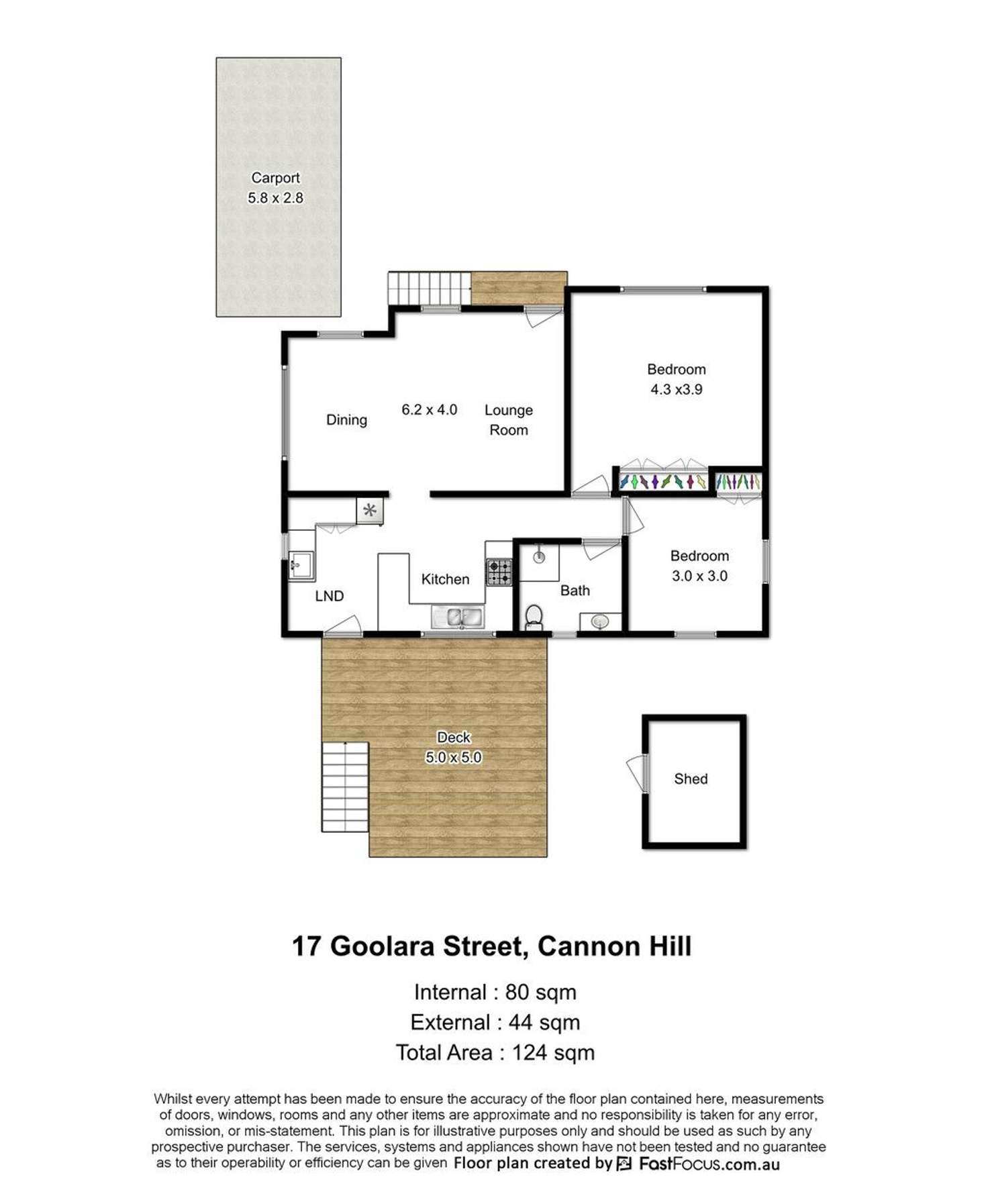 Floorplan of Homely house listing, 17 Goolara Street, Cannon Hill QLD 4170