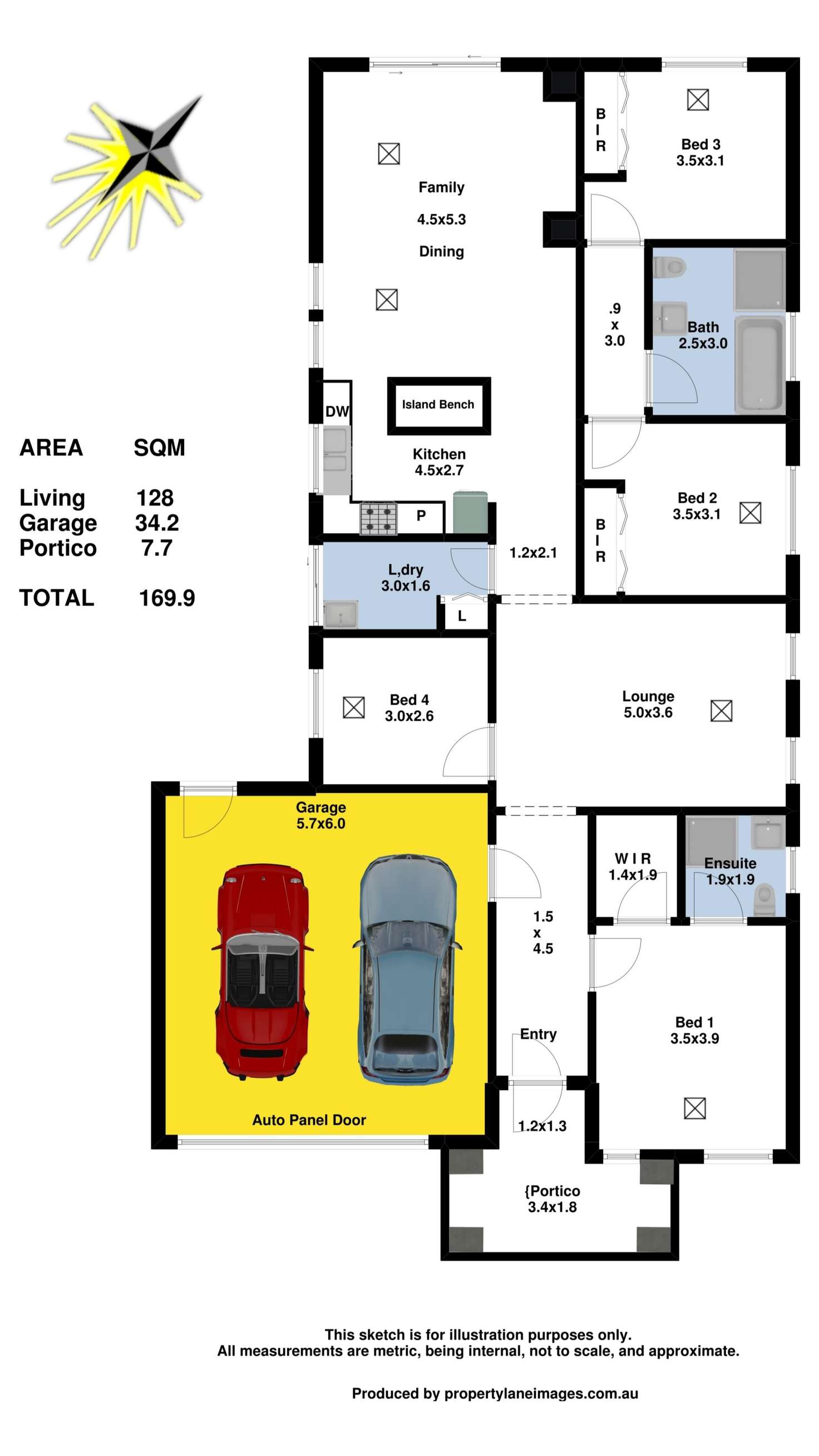 Floorplan of Homely house listing, 9 Huron Street, Andrews Farm SA 5114