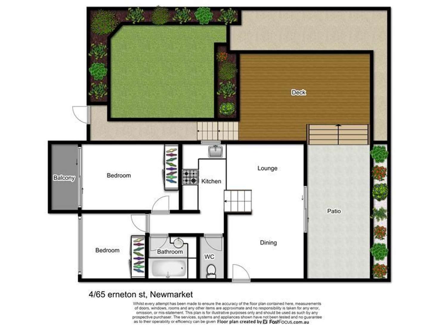 Floorplan of Homely unit listing, 4/65 Erneton Street, Newmarket QLD 4051