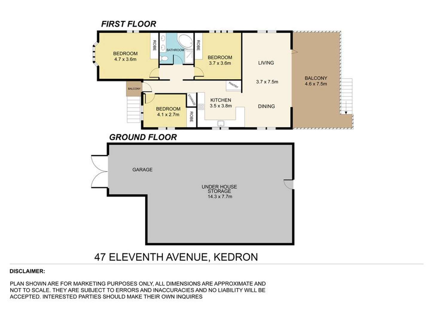 Floorplan of Homely house listing, 47 Eleventh Avenue, Kedron QLD 4031