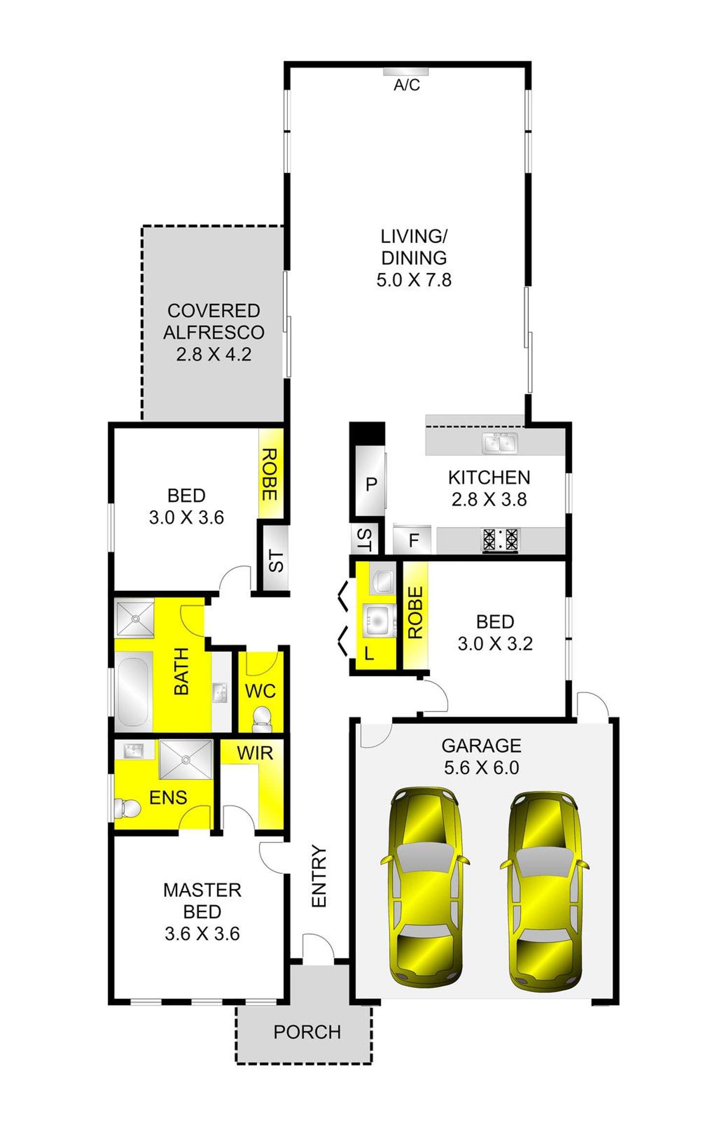 Floorplan of Homely house listing, 18A Carr Street, Belmont VIC 3216