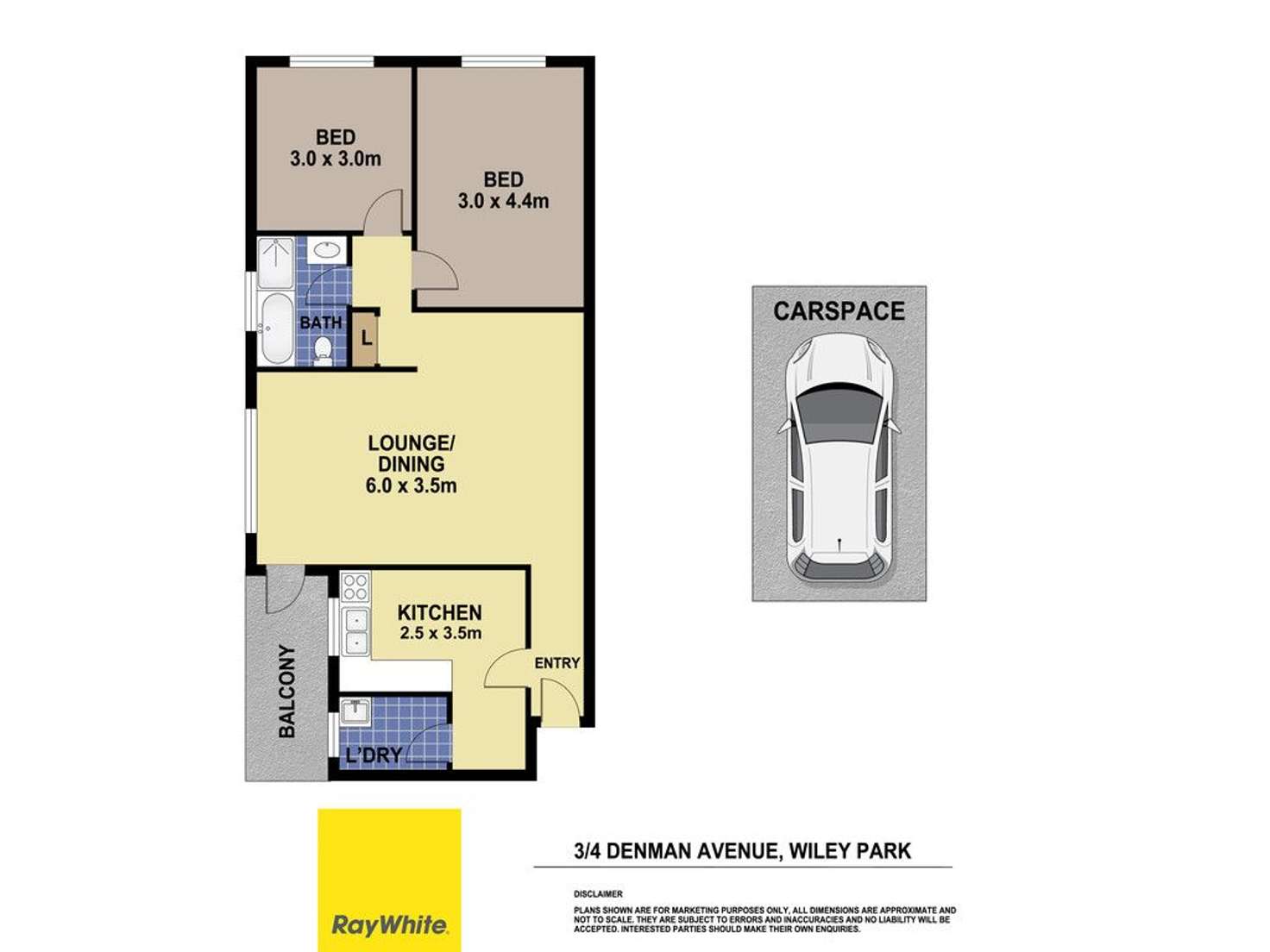 Floorplan of Homely unit listing, 3/4 Denman Avenue, Wiley Park NSW 2195