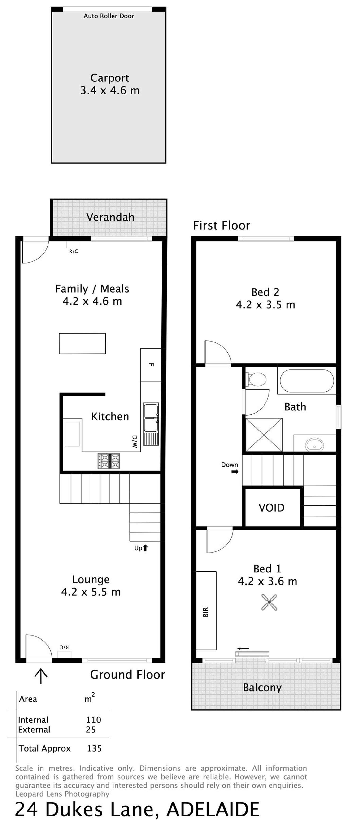 Floorplan of Homely townhouse listing, 24 Dukes Lane, Adelaide SA 5000