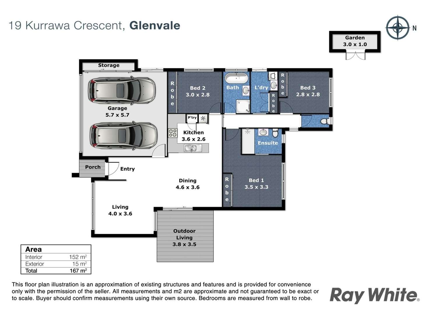 Floorplan of Homely house listing, 19 Kurrawa Crescent, Glenvale QLD 4350