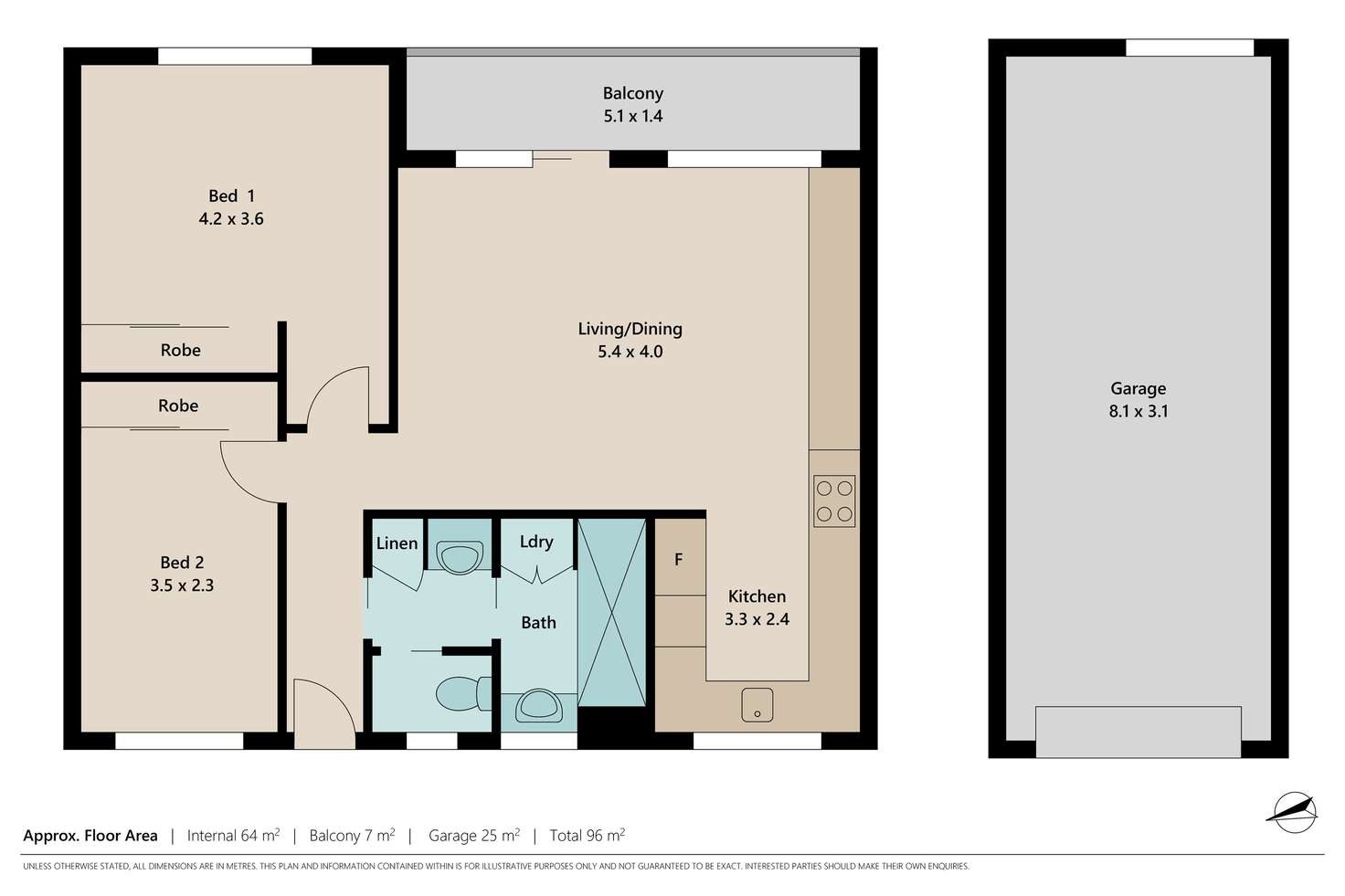 Floorplan of Homely apartment listing, 5/48 Herston Road, Kelvin Grove QLD 4059