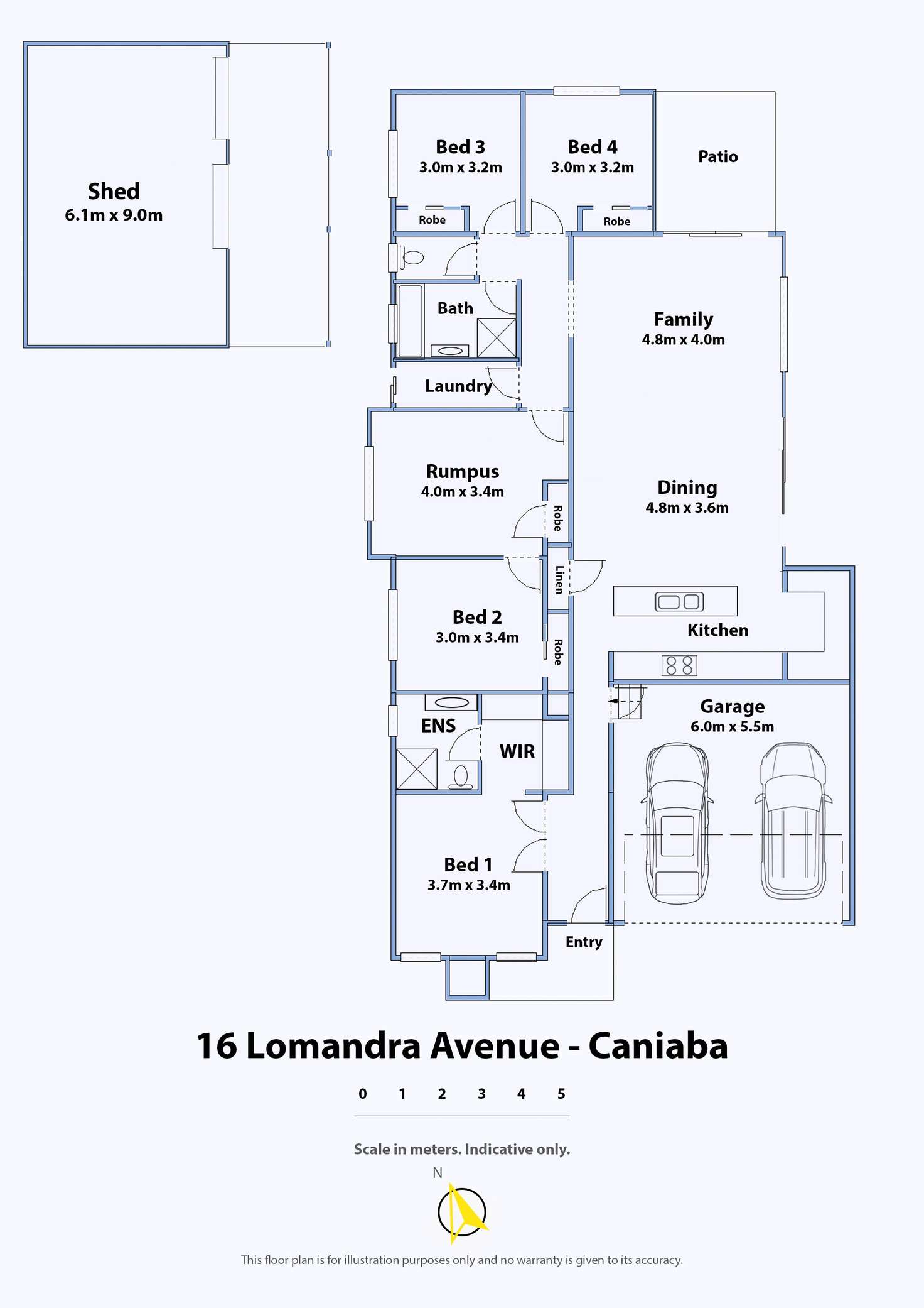 Floorplan of Homely house listing, 16 Lomandra Avenue, Caniaba NSW 2480