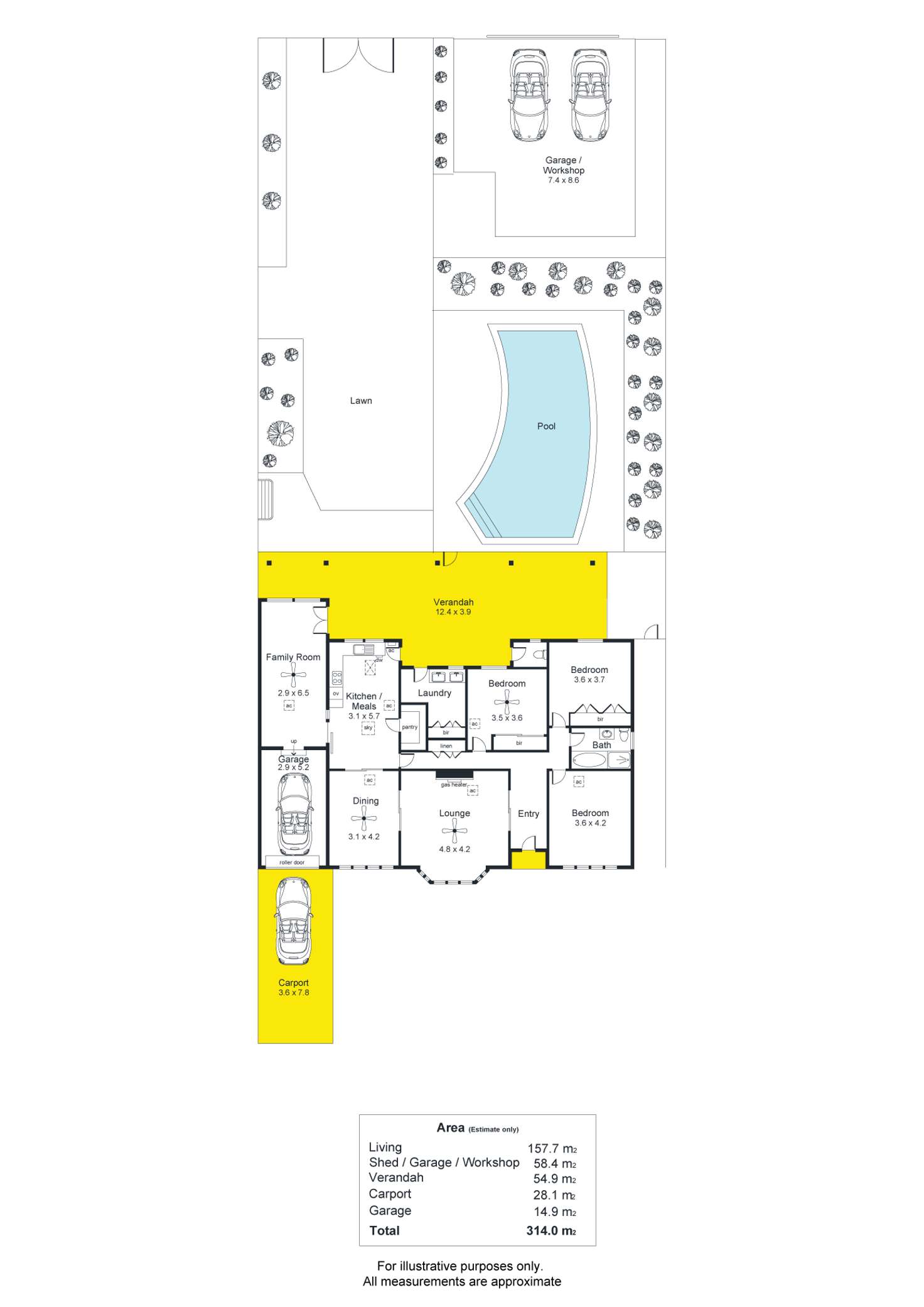 Floorplan of Homely house listing, 3 Hillrise Road, Panorama SA 5041