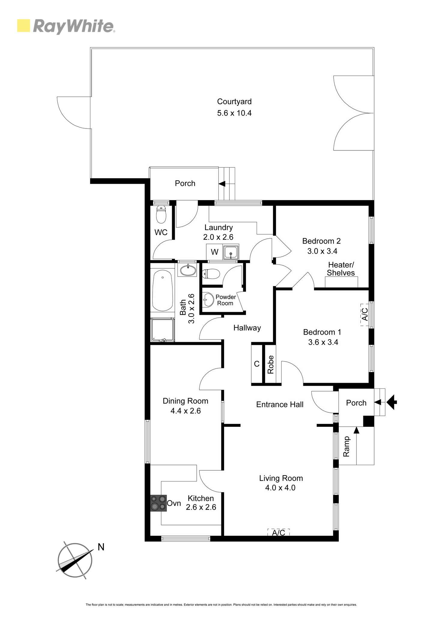Floorplan of Homely unit listing, 1/1610 Dandenong Road, Huntingdale VIC 3166