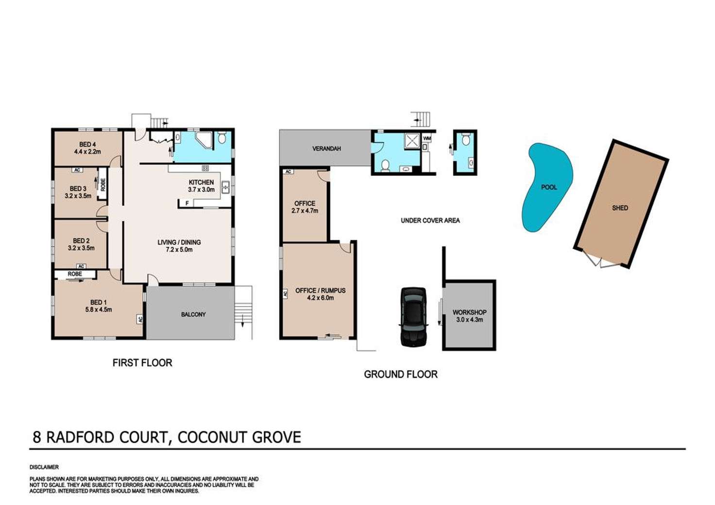 Floorplan of Homely house listing, 8 Radford Court, Coconut Grove NT 810