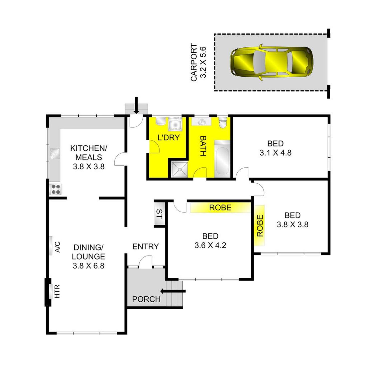 Floorplan of Homely house listing, 81 Shackleton Street, Belmont VIC 3216