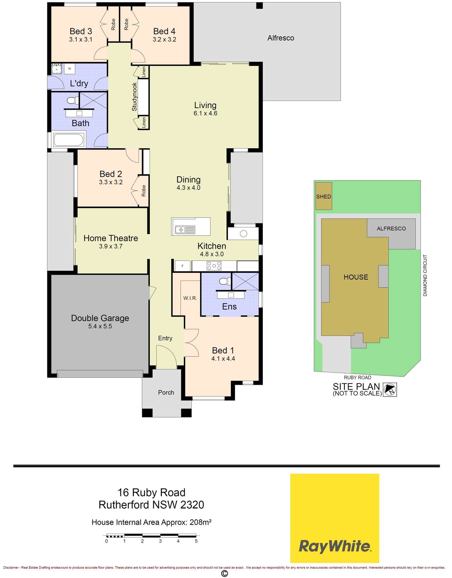 Floorplan of Homely house listing, 16 Ruby Road, Rutherford NSW 2320