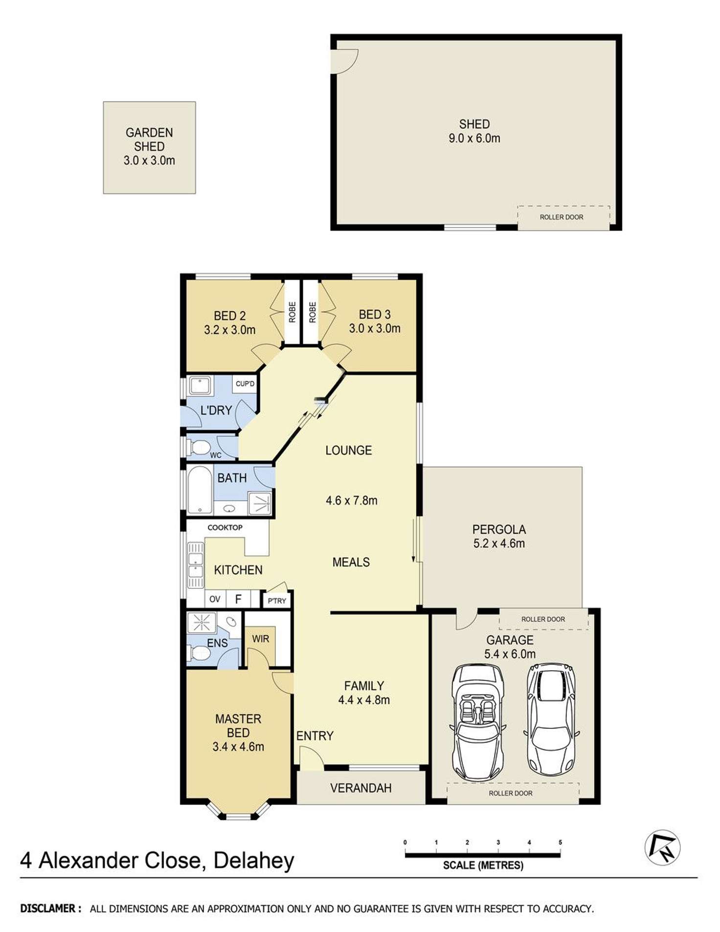 Floorplan of Homely house listing, 4 Alexander Close, Delahey VIC 3037