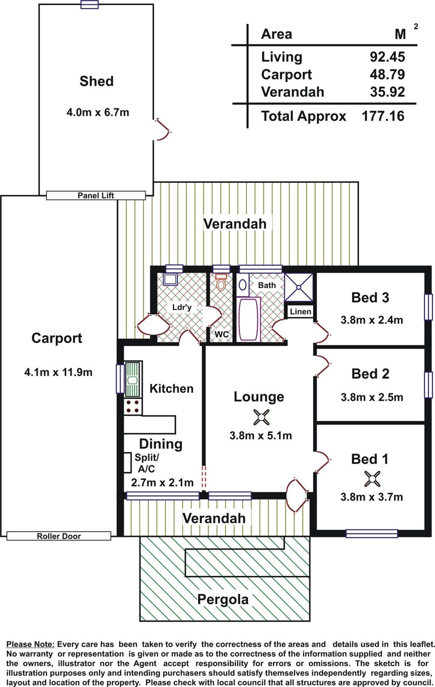 Floorplan of Homely house listing, 26 Saint Road, Smithfield Plains SA 5114
