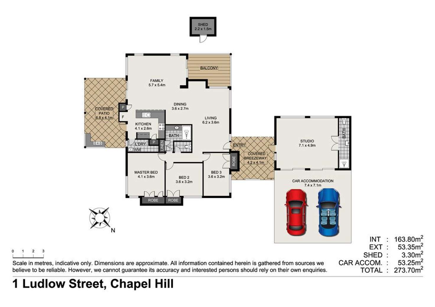 Floorplan of Homely house listing, 1 Ludlow Street, Chapel Hill QLD 4069