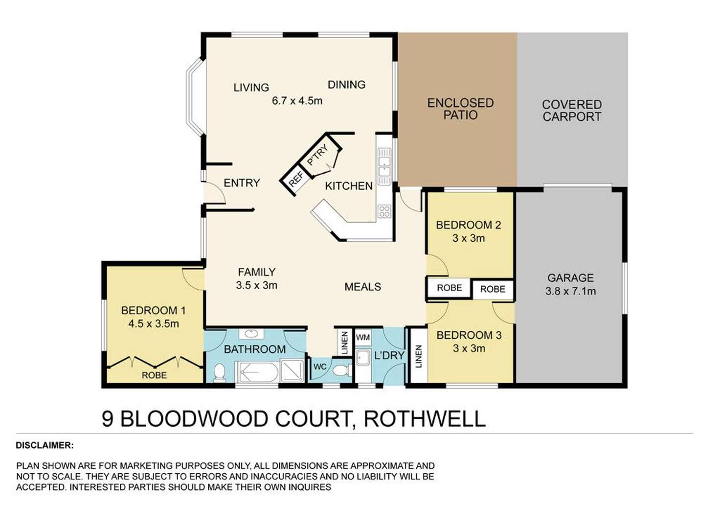 Floorplan of Homely house listing, 9 Bloodwood Court, Rothwell QLD 4022