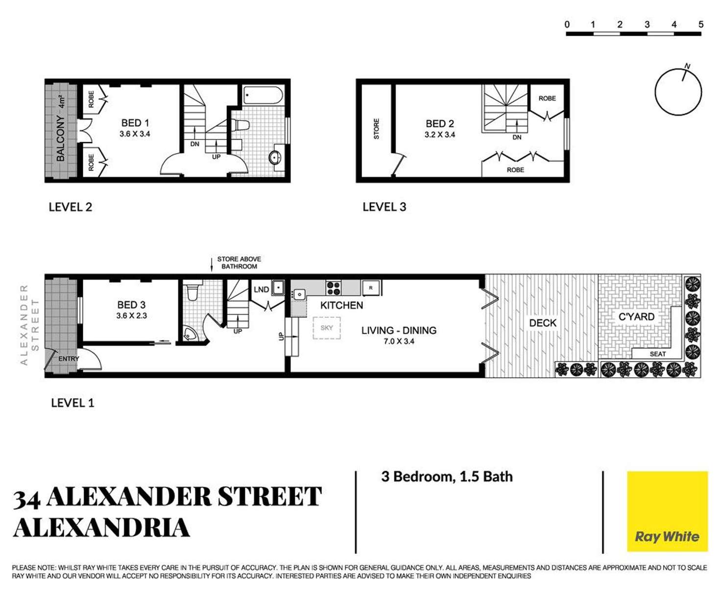 Floorplan of Homely house listing, 34 Alexander Street, Alexandria NSW 2015