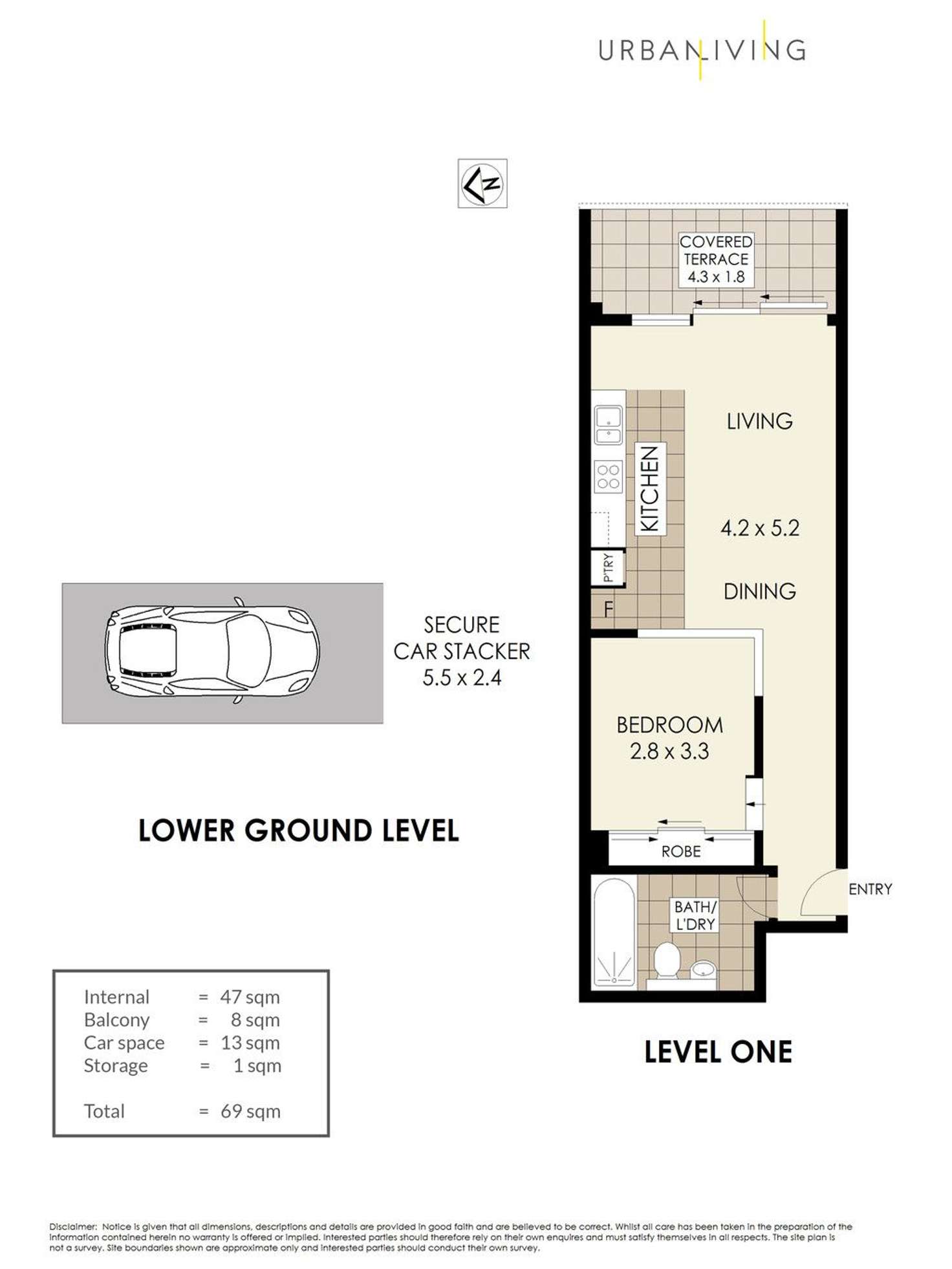 Floorplan of Homely apartment listing, 103/2 Hazelbank Place, North Sydney NSW 2060